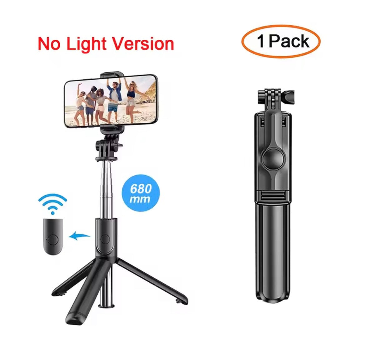 61-in Cellphone Selfie Stick with Wireless Remote, Upgraded Stable Tripod Stand, Tech Accessories for iPhone 17/16/15/14/13 & Android, Travel-Friendly Videography Equipment