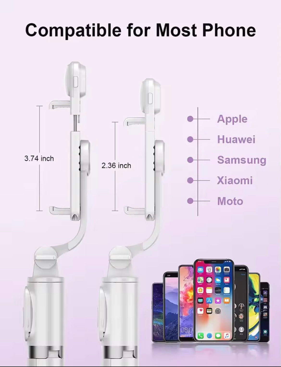 61-in Cellphone Selfie Stick with Wireless Remote, Upgraded Stable Tripod Stand, Tech Accessories for iPhone 17/16/15/14/13 & Android, Travel-Friendly Videography Equipment