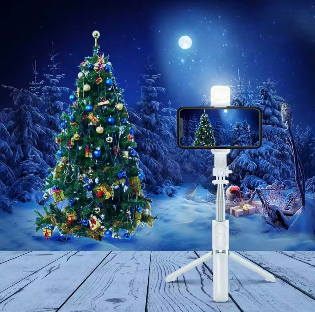 61-in Cellphone Selfie Stick with Wireless Remote, Upgraded Stable Tripod Stand, Tech Accessories for iPhone 17/16/15/14/13 & Android, Travel-Friendly Videography Equipment