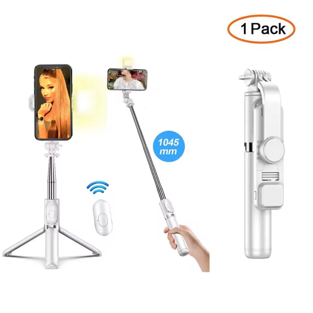 61-in Cellphone Selfie Stick with Wireless Remote, Upgraded Stable Tripod Stand, Tech Accessories for iPhone 17/16/15/14/13 & Android, Travel-Friendly Videography Equipment